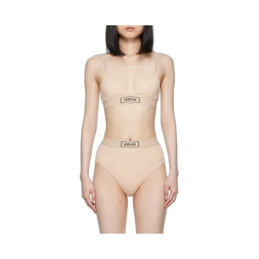 Logo-Patch V-Neck Bra
