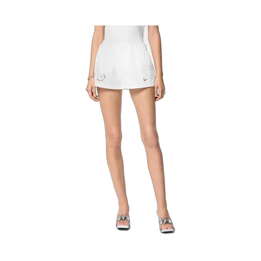 Sangallo-Embroidered Elasticated Waistband Boxer Shorts