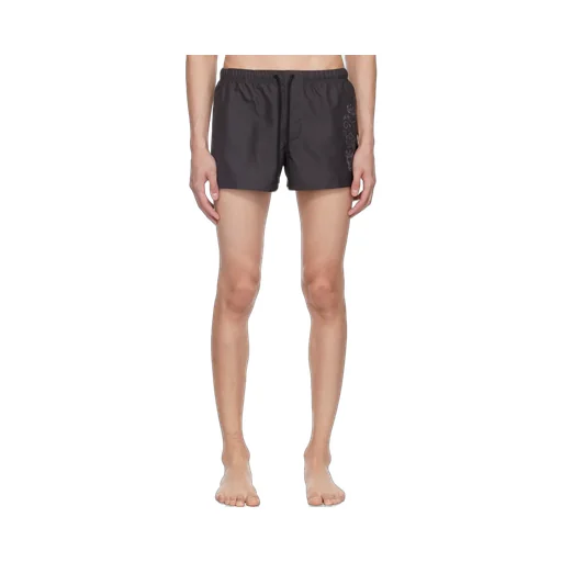 Drawstring Logo Swimming Trunks