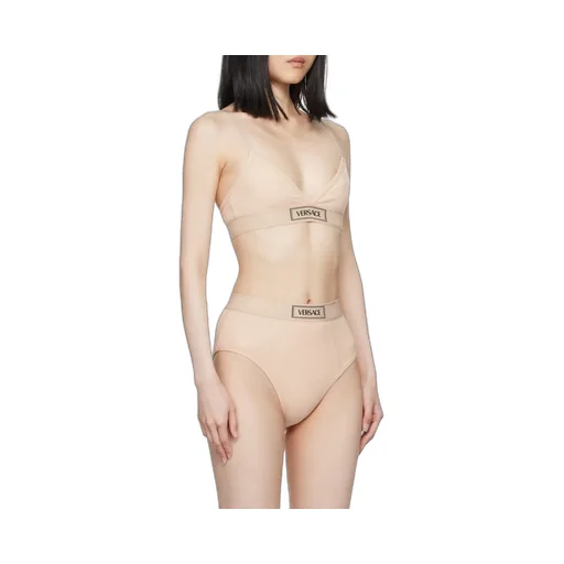 Logo-Patch V-Neck Bra