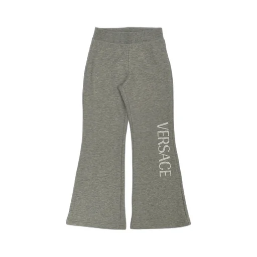 Logo Embellished Flared Track Pants