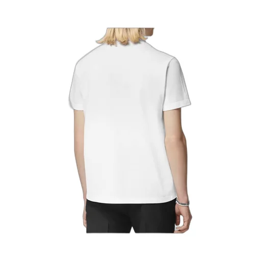 Greca-Collar Short-Sleeved Polo Shirt