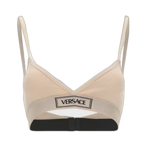 Logo-Patch V-Neck Bra