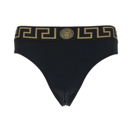 Greca Border Stretched Swim Shorts
