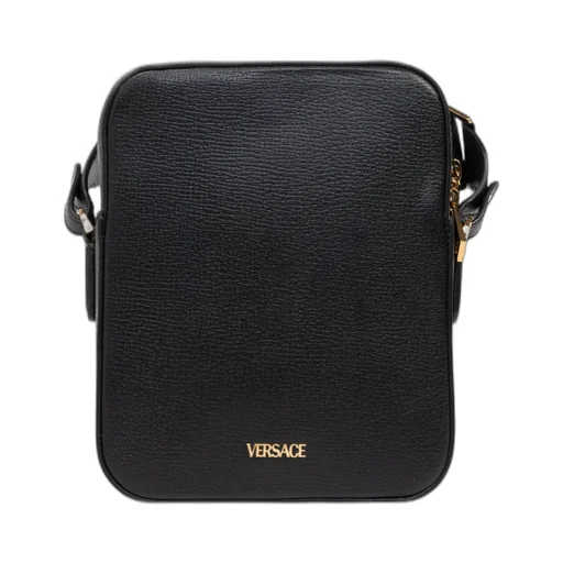 Medusa-Plaque Zipped Shoulder Bag