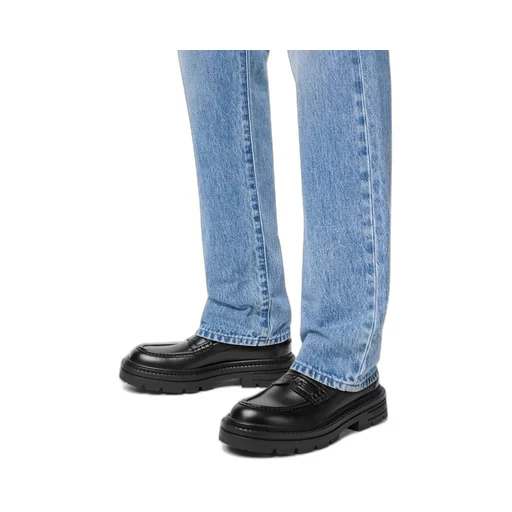 Logo Embossed Loafers