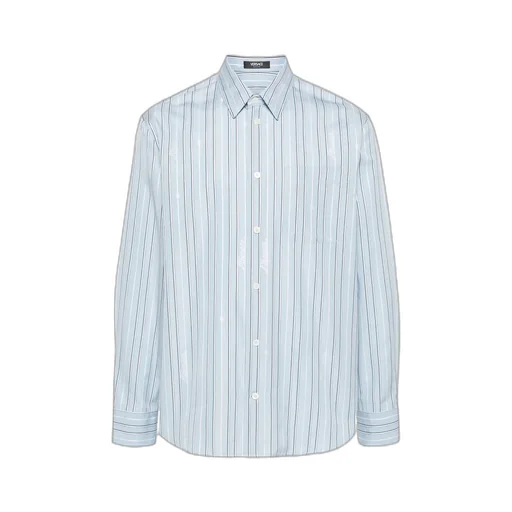 Nautical Striped Button-Up Shirt