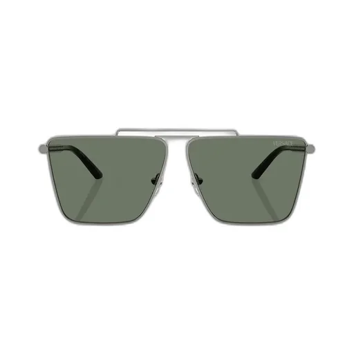 Tubular Greca Rectangle-Frame Sunglasses
