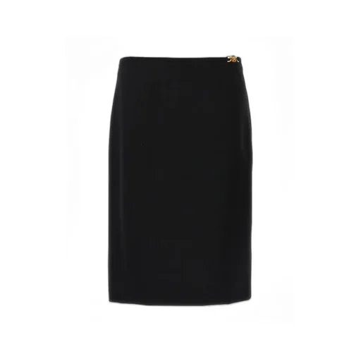Medusa Straight Hem Midi Skirt