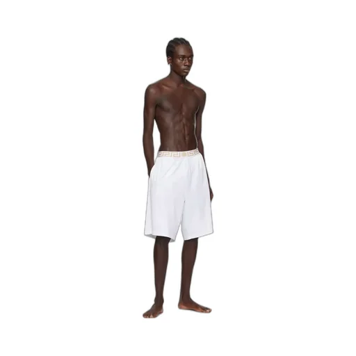 Pattern Elastic Waist Swimming Trunks