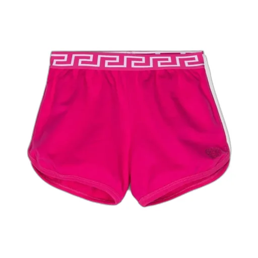 Greca-Waistband Stretched Shorts