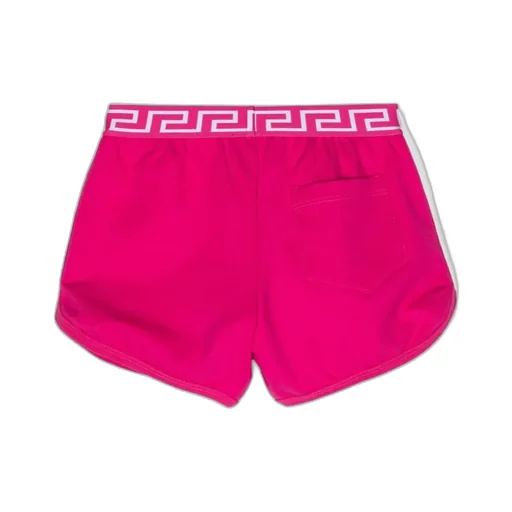 Greca-Waistband Stretched Shorts