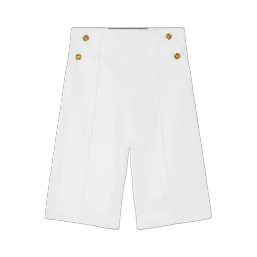Greca-Detailing Cotton Shorts