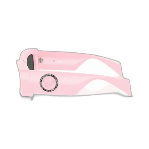Medusa-Plaque Rectangular-Frame Sunglasses