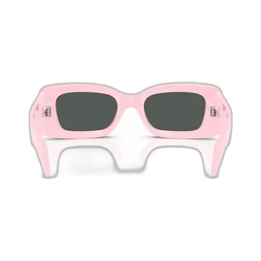 Medusa-Plaque Rectangular-Frame Sunglasses