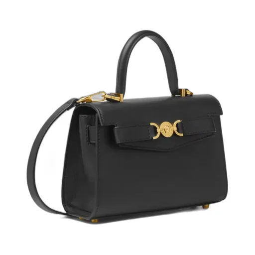 Medusa Plaque Fold-Over Top Tote Bag