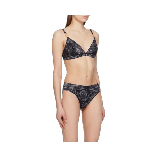 Barocco-Printed Medusa-Motif Stretched Bra