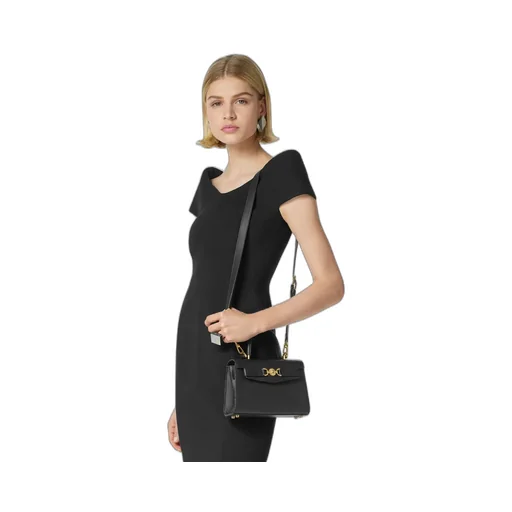 Medusa Plaque Fold-Over Top Tote Bag