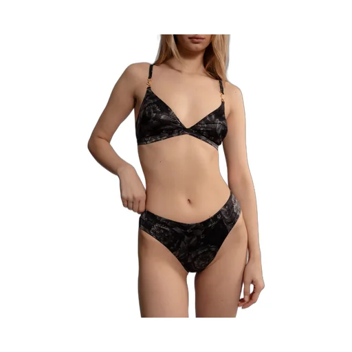 Barocco-Printed Medusa-Motif Stretched Bra