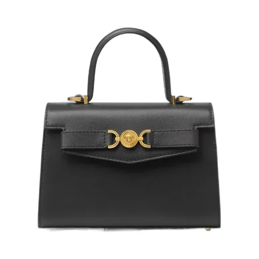 Medusa Plaque Fold-Over Top Tote Bag