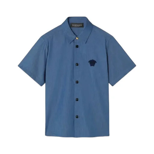 Embroidered Chambray Shirt