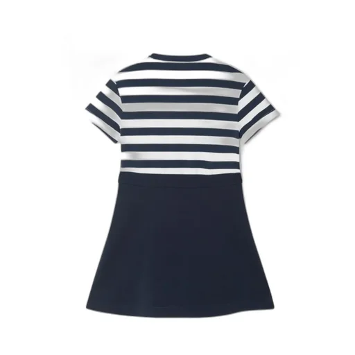 Logo Printed Striped T-Shirt Dress