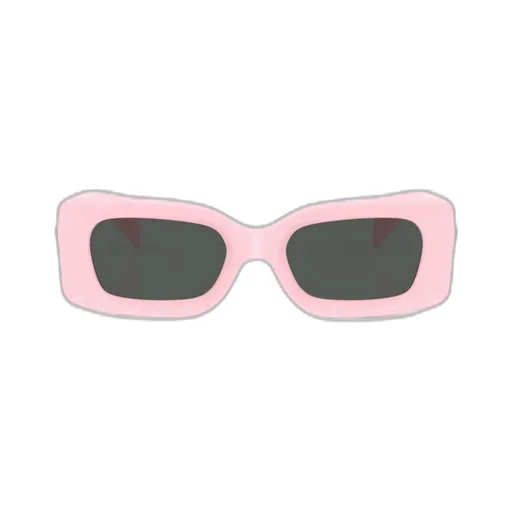 Medusa-Plaque Rectangular-Frame Sunglasses