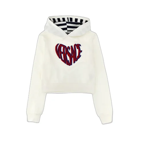 Heart-Shaped Logo Printed Hoodie