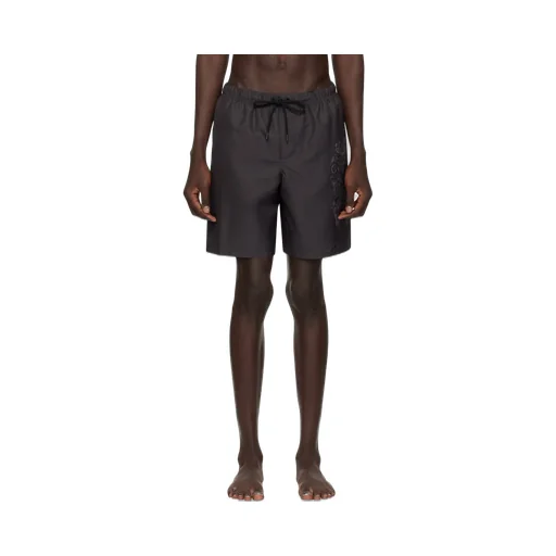 Logo-Graphic-Print Swim Shorts