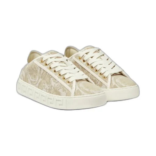 Barocco Greca Lace-Up Sneakers