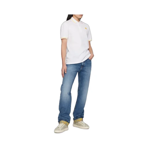 Medusa-Embroidered Short-Sleeved Polo Shirt