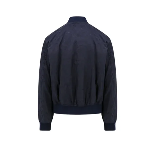 Logo-Embroidered Zip-Up Bomber Jacket