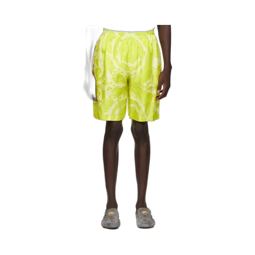 Barocco-Printed Elasticated Waistband Shorts