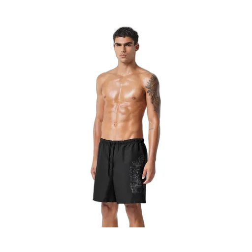 Logo-Graphic-Print Swim Shorts