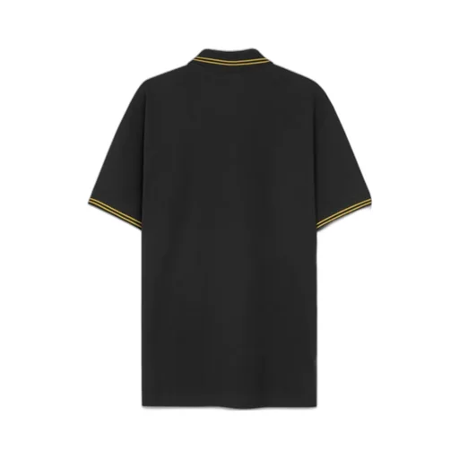 Medusa-Embroidered Short-Sleeved Polo Shirt