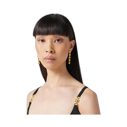 Medusa Charm Drop Earrings