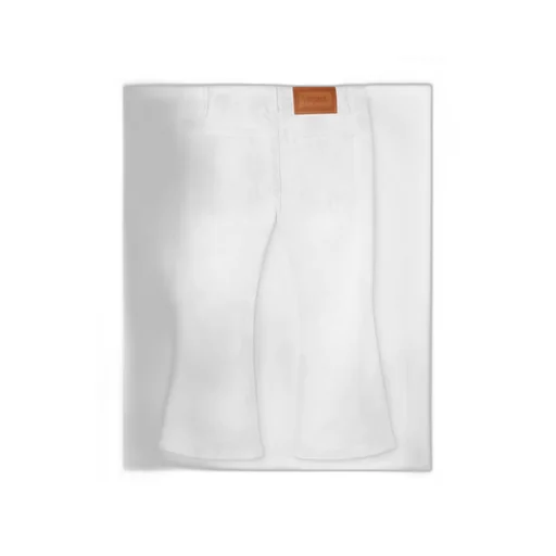 Logo Patch Flared Jeans
