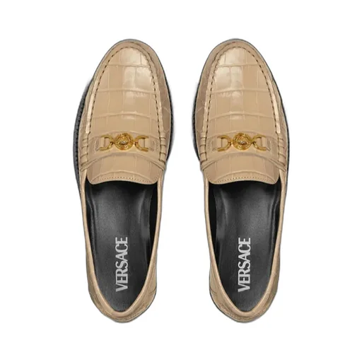 Medusa 95 Embossed Slip-On Loafers