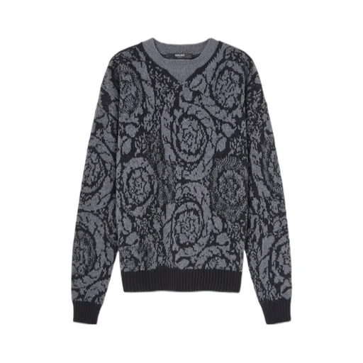 Barocco-Intarsia Crewneck Jumper