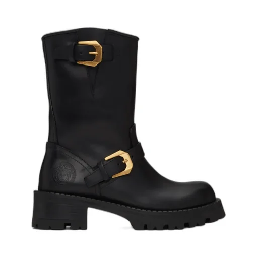 Pin Buckle Ankle Boots
