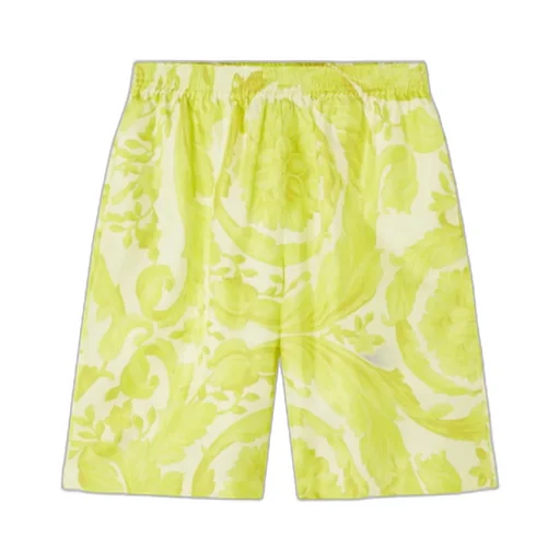 Barocco-Printed Elasticated Waistband Shorts