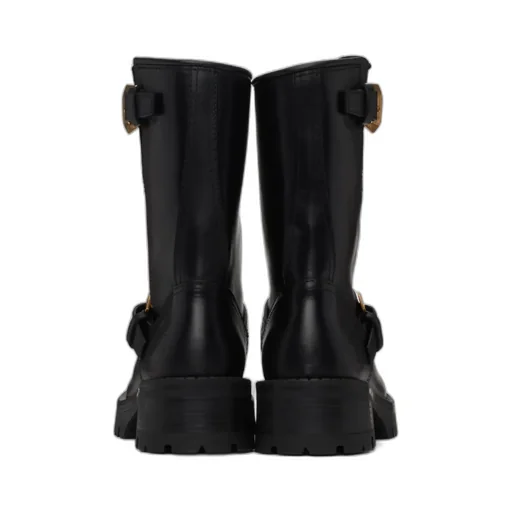 Pin Buckle Ankle Boots