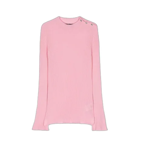 Crewneck Ribbed-Knitted Jumper