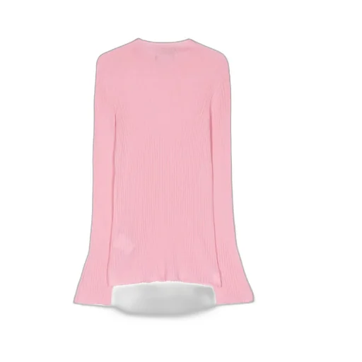 Crewneck Ribbed-Knitted Jumper