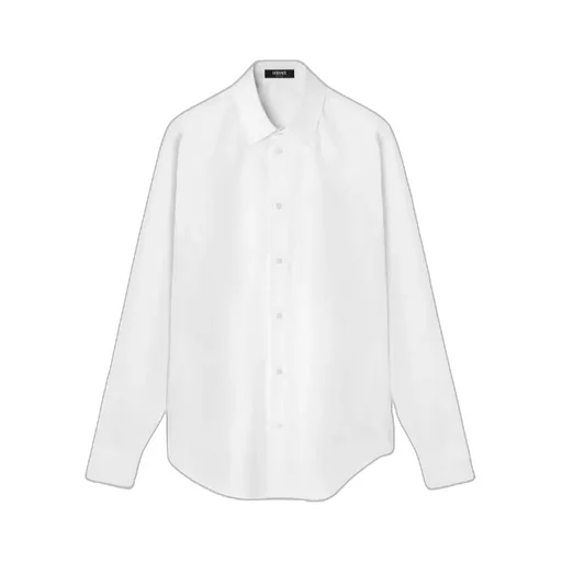 Button-Up Long-Sleeved Poplin Shirt