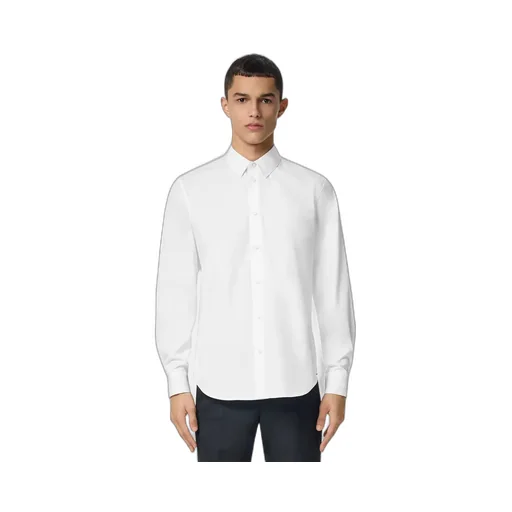 Button-Up Long-Sleeved Poplin Shirt