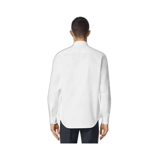 Button-Up Long-Sleeved Poplin Shirt