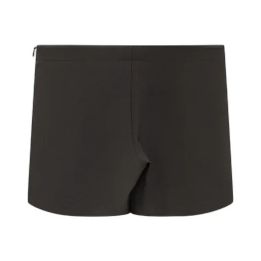 Medusa High-Waist Button-Detailed Shorts