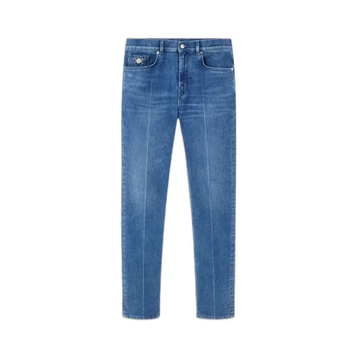 Logo-Patch Slim-Cut Denim Jeans