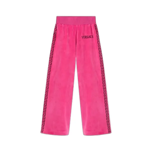 Logo Embellished Straight Leg Trousers